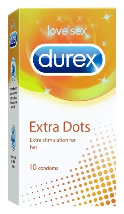 Durex Extra Dots - 10 Condoms