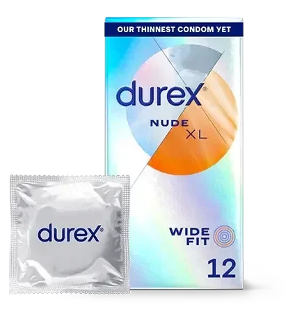 Durex Nude Ultra Thin Wide Fit Condoms 12 pack