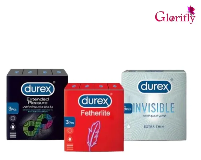 Durex Condom Invisible 3'S + Durex - Condoms 3S Performa + Durex - Condoms 3S Feather Lite.