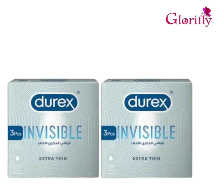 Pack of 2 - Durex Condom Invisible 3'S.
