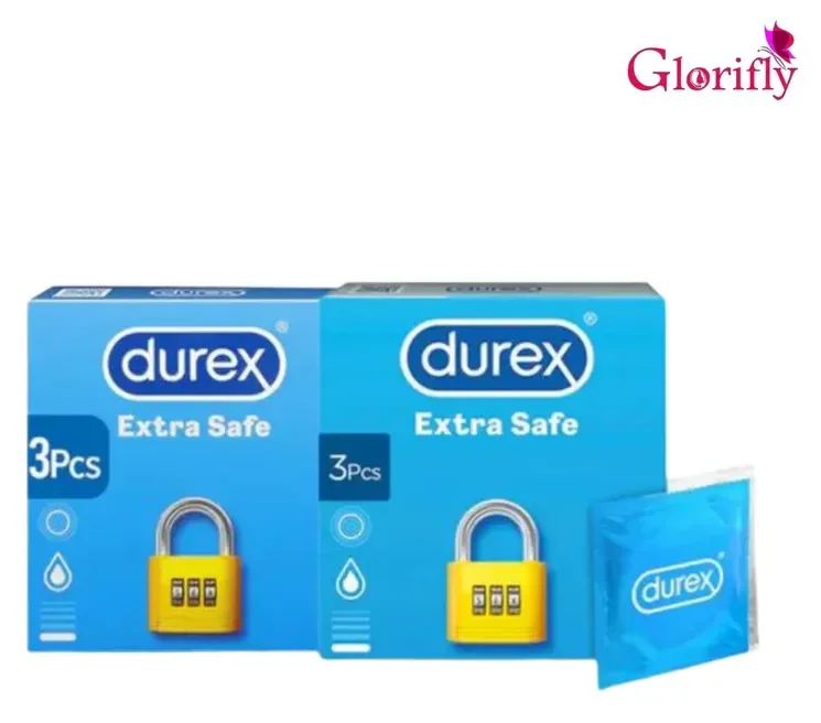Pack of 2 - Durex Extra Safe 3's Condoms.